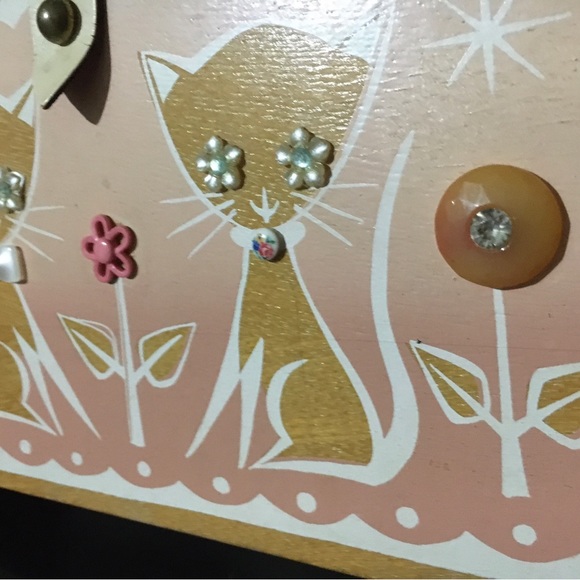 Vintage Enid Collins PINK “Copy Cat” Wooden box bag. CHECK MEOWT!! - Picture 11 of 15